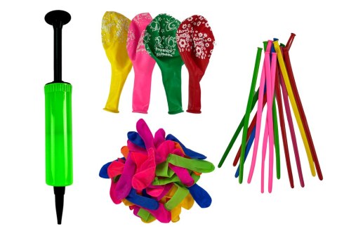 LEAN TOYS Zestaw Balonów Do Modelowania Pompka Przyjęcie LEAN TOYS Zestaw Balonów Do Modelowania Pompka Przyjęcie