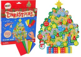 LEAN TOYS Zestaw DIY Kolorowa Mozaika Święta Wyklejanka Choinka