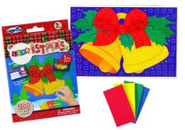 LEAN TOYS Zestaw DIY Kolorowa Mozaika Święta Wyklejanka Dzwonek