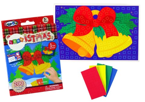 LEAN TOYS Zestaw DIY Kolorowa Mozaika Święta Wyklejanka Dzwonek LEAN TOYS Zestaw DIY Kolorowa Mozaika Święta Wyklejanka Dzwonek