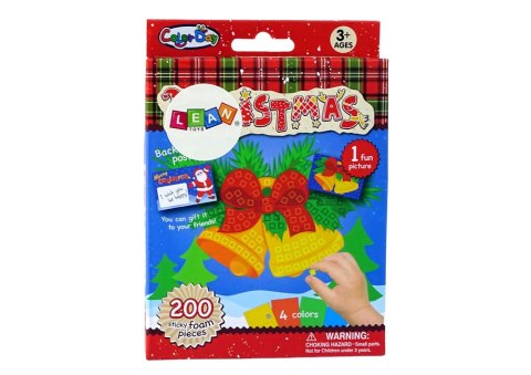 LEAN TOYS Zestaw DIY Kolorowa Mozaika Święta Wyklejanka Dzwonek LEAN TOYS Zestaw DIY Kolorowa Mozaika Święta Wyklejanka Dzwonek