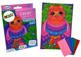 LEAN TOYS Zestaw DIY Kolorowa Mozaika Wyklejanka Sowa