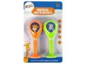 LEAN TOYS Zestaw Dwóch Grzechotek Marakasy Zwierzęta