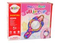 LEAN TOYS Zestaw Kreatywny Plastyczny Lusterko Forma Gips Farbki