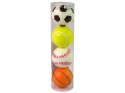 LEAN TOYS Zestaw Miękkich Piłek 4 szt. Sport Golf Tenis Piłka Nożna