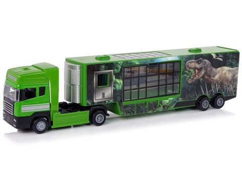 LEAN Toys Duża Ciężarówka Transporter Do przewozu Dinozaurów Auto Metal LEAN Toys Duża Ciężarówka Transporter Do przewozu Dinozaurów Auto Metal