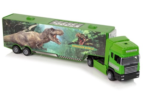 LEAN Toys Duża Ciężarówka Transporter Do przewozu Dinozaurów Auto Metal LEAN Toys Duża Ciężarówka Transporter Do przewozu Dinozaurów Auto Metal