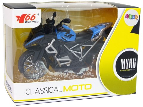 LEAN Toys Motocykl GT Niebieski 1:14 Napęd Pull-Back Dźwięk Światła LEAN Toys Motocykl GT Niebieski 1:14 Napęd Pull-Back Dźwięk Światła