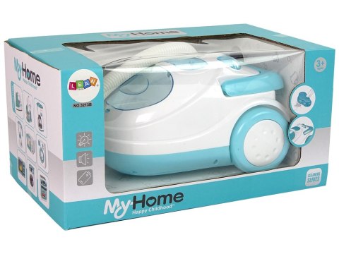 LEAN Toys Odkurzacz Na Baterie Niebieski Kulki Styropianowe Dźwięk LEAN Toys Odkurzacz Na Baterie Niebieski Kulki Styropianowe Dźwięk