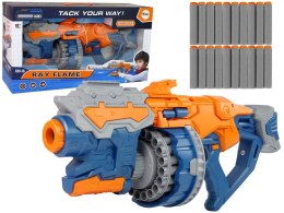 LEAN Toys Ogromny Pistolet Na Piankowe Strzałki Obrotowy Magazynek 55 cm