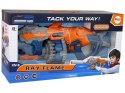 LEAN Toys Ogromny Pistolet Na Piankowe Strzałki Obrotowy Magazynek 55 cm
