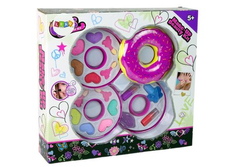 LEAN Toys Pączek Paletka Cienie Do Powiek Szminka Dla Dzieci LEAN Toys Pączek Paletka Cienie Do Powiek Szminka Dla Dzieci