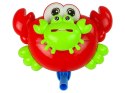 LEAN Toys Pchacz Na Kiju Krab Czerwony Dźwięk Dzwonka