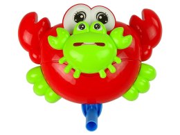 LEAN Toys Pchacz Na Kiju Krab Czerwony Dźwięk Dzwonka