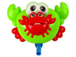 LEAN Toys Pchacz Na Kiju Krab Zielony Dźwięk Dzwonka