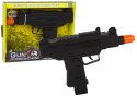 LEAN Toys Pistolet Czarny Dla Dzieci Wibracje Dźwięk