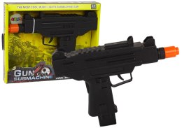 LEAN Toys Pistolet Czarny Dla Dzieci Wibracje Dźwięk