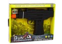 LEAN Toys Pistolet Czarny Dla Dzieci Wibracje Dźwięk