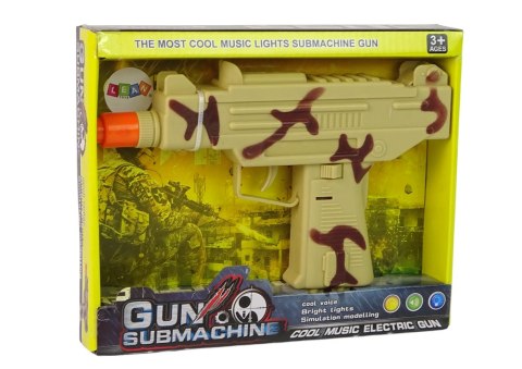 LEAN Toys Pistolet Wojskowy Moro Dla Dzieci Wibracje Dźwięk LEAN Toys Pistolet Wojskowy Moro Dla Dzieci Wibracje Dźwięk