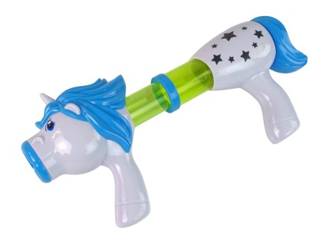 LEAN Toys Pistolet Wyrzutnia na Miękkie Kulki Jednorożec Niebieski Różowy LEAN Toys Pistolet Wyrzutnia na Miękkie Kulki Jednorożec Niebieski Różowy