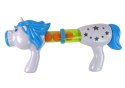 LEAN Toys Pistolet Wyrzutnia na Miękkie Kulki Jednorożec Niebieski Różowy