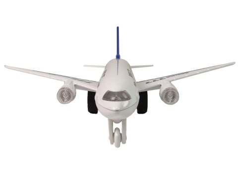 LEAN Toys Samolot Pasażerski Boeing 777 Biały Napęd Światła Dźwięki LEAN Toys Samolot Pasażerski Boeing 777 Biały Napęd Światła Dźwięki