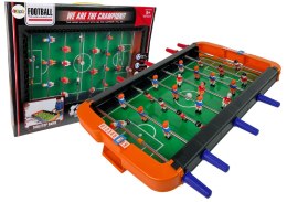 LEAN Toys Stół Piłkarski Piłkarzyki Piłka Nożna Gra Zręcznościowa Stołowa Pomarańczowa