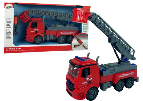 LEAN Toys Straż Pożarna Do Rozkręcania Czerwona DIY Śrubokręt LEAN Toys Straż Pożarna Do Rozkręcania Czerwona DIY Śrubokręt