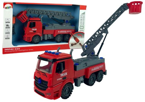 LEAN Toys Straż Pożarna Do Rozkręcania Czerwona DIY Śrubokręt LEAN Toys Straż Pożarna Do Rozkręcania Czerwona DIY Śrubokręt
