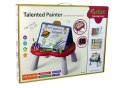 LEAN Toys Tablica 2w1 Stolik Kredowa Pisaki Gra Chińczyk Węże