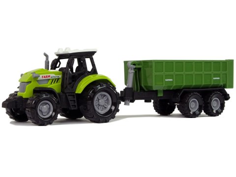 LEAN Toys Traktor Odpinana Przyczepka Farma Dźwięk Zielony LEAN Toys Traktor Odpinana Przyczepka Farma Dźwięk Zielony