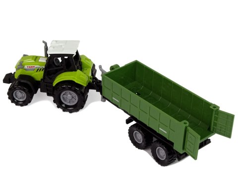 LEAN Toys Traktor Odpinana Przyczepka Farma Dźwięk Zielony LEAN Toys Traktor Odpinana Przyczepka Farma Dźwięk Zielony