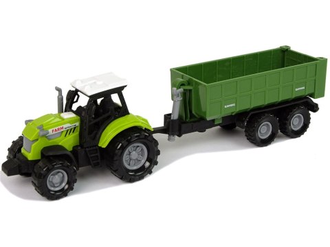 LEAN Toys Traktor Odpinana Przyczepka Farma Dźwięk Zielony LEAN Toys Traktor Odpinana Przyczepka Farma Dźwięk Zielony