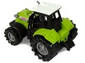 LEAN Toys Traktor z Przyczepka Bale Siana Dźwięk Zielony