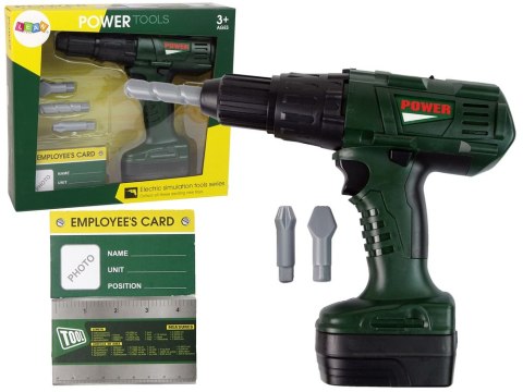 LEAN Toys Wiertarka Dla Majsterkowicza Zielona Wiertła Na Baterie LEAN Toys Wiertarka Dla Majsterkowicza Zielona Wiertła Na Baterie
