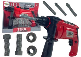 LEAN Toys Wiertarka Dla Małego Majsterkowicza Śrubki Wiertła