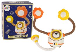 LEAN Toys Zabawka Do Wody Do Kąpieli Miś Kosmonauta na baterie Prysznic