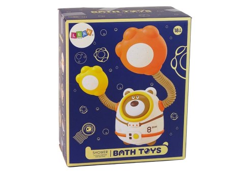 LEAN Toys Zabawka Do Wody Do Kąpieli Miś Kosmonauta na baterie Prysznic LEAN Toys Zabawka Do Wody Do Kąpieli Miś Kosmonauta na baterie Prysznic