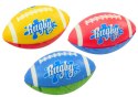 LEAN Toys Zestaw 3 Piankowych Piłek Do Rugby 3 Kolory