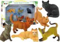 LEAN Toys Zestaw 6 Figurek Koty Rasowe Koty Domowe