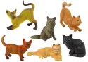 LEAN Toys Zestaw 6 Figurek Koty Rasowe Koty Domowe