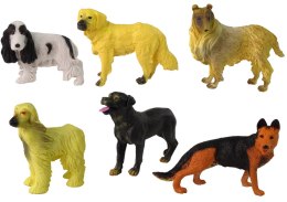 LEAN Toys Zestaw 6 Figurek Psów Figurka Pies Psy Rasowe