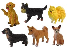 LEAN Toys Zestaw 6 Figurek Psów Psy Rasowe Figurka Pies