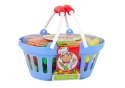 LEAN Toys Zestaw Artykułów Spożywczych W Koszyku Owoce Warzywa