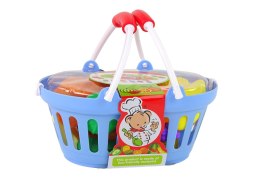 LEAN Toys Zestaw Artykułów Spożywczych W Koszyku Owoce Warzywa