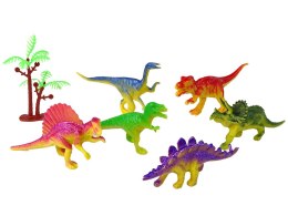 LEAN Toys Zestaw Auta Sportowe Resoraki Dinozaury Akcesoria Znaki Drogowe Walizka