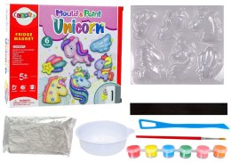 LEAN Toys Zestaw DIY Do Malowania Jednorożce Gips Magnesy