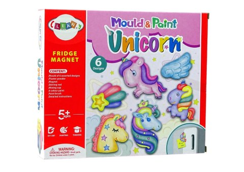 LEAN Toys Zestaw DIY Do Malowania Jednorożce Gips Magnesy LEAN Toys Zestaw DIY Do Malowania Jednorożce Gips Magnesy