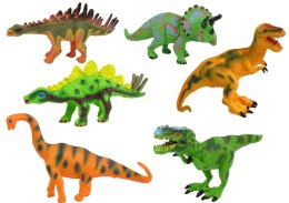 LEAN Toys Zestaw Dinozaurów Figurki Modele 6 Sztuk Akcesoria