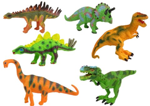 LEAN Toys Zestaw Dinozaurów Figurki Modele 6 Sztuk Akcesoria LEAN Toys Zestaw Dinozaurów Figurki Modele 6 Sztuk Akcesoria